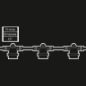 Уличная гирлянда JAZZWAY (1763) Белт-лайт PBL-S20/ L06+1.5 Black E27 (универсальное крепление) IP65 5040540A